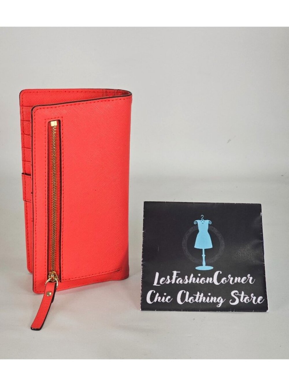 Kate Spade Women's Geranium Saffiano Leather Wallet Newbury Lane Stacy 292 - Picture 9 of 12